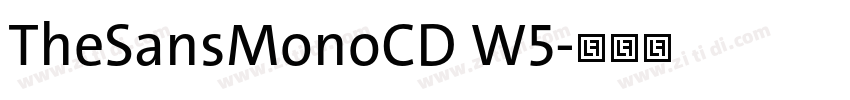 TheSansMonoCD W5字体转换 TheSansMonoCD W5字体转换